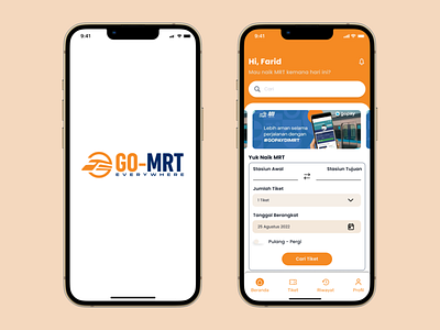 GO-MRT Mobile App - 2 application b2b branding design e commerce interface ios logo minimal mobile portofolio showcase ui ux
