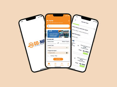 GO-MRT Mobile App - 4 application branding casestudy clean design e commerce interface ios logo minimal minimalist mobile portofolio showcase travel ui ux