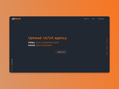 Uphead Landing Website design ui ui design uidesign uiux ux uxdesign uxui webdesign