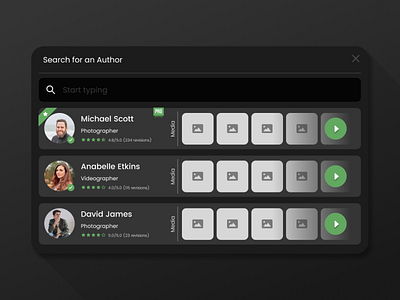 Search for author pop up 2020 design 2020 trend desktop design searching stayhome ui ui ux ui design uiux user preview userinterface uxdesign webdesign