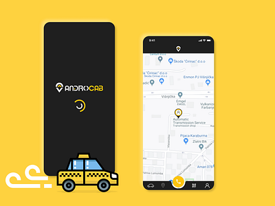 AndroCab App Design 2020trend android cab mobile app mobile ui mobile uiux moblile ux taxi ui ui design uiux uiuxdesigner uxdesign