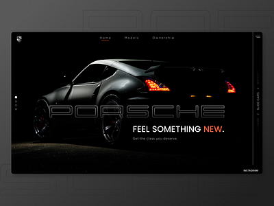 Porsche Landing Page Design car cars hot popular populat porsche trend trending ui uidesign uiux uiuxdesign uxdesign web webdesign website website design