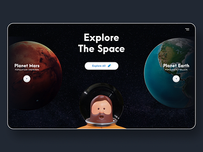 Explore The Space Webdesign app app design design desktop desktop app earth mars pc popular popular trending graphics space trend ui uidesign ux uxdesign web webdesign