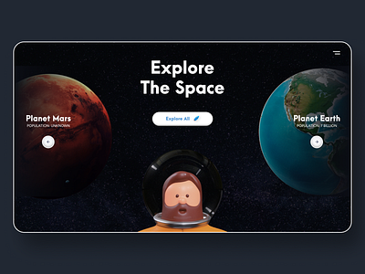 Explore The Space Webdesign