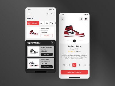 Sneakers App app application design mobile shoe sneaker sneakers trend ui ui design uidesign uiux ux uxdesign