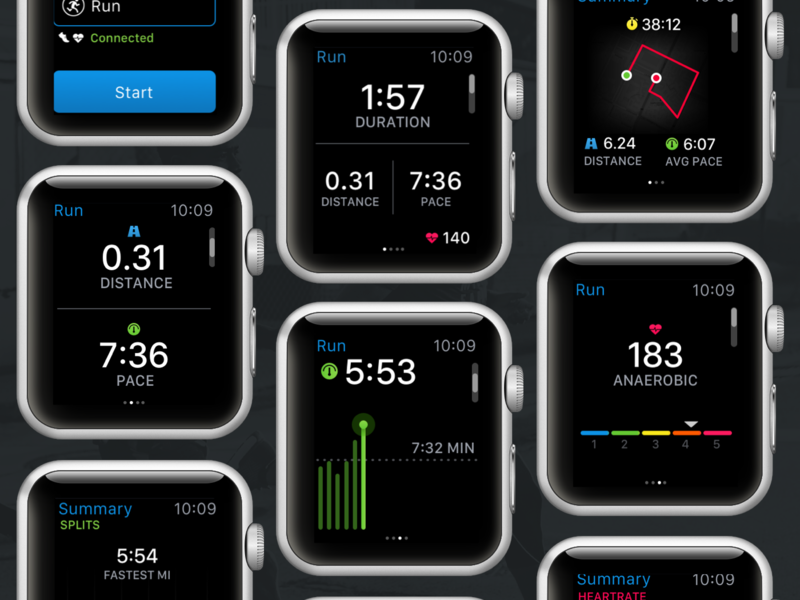 MapMyRun Apple Watch by Jeanne Nyegaard on Dribbble