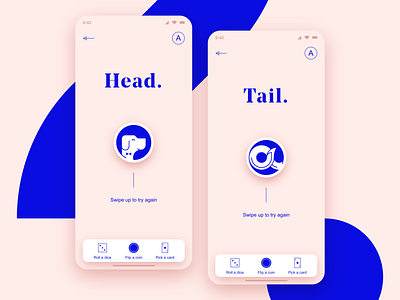 Head or tail? / InVision Studio by Matthieu Souteyrand on Dribbble