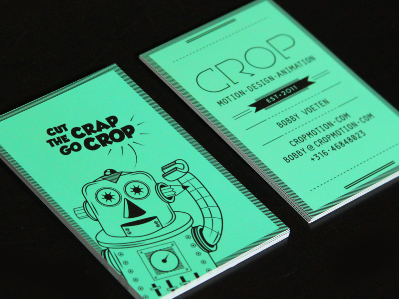 CROP business card by Bobby Voeten on Dribbble