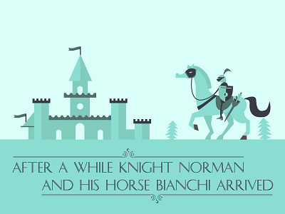 Norman and Bianchi animation bianchi caste fairy tail horse knight mid century story