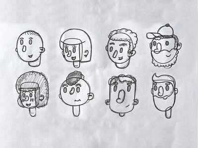 Sketches MySports characters cartoon character design doodling illustrations sketches