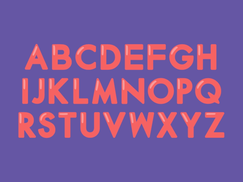 Rubber Font alphabet animated digits font letters numbers rubber typo typography