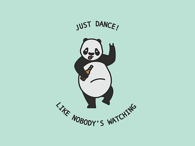 Just Dance.. animal bear beer birthday character crazy dance dancing drunk fun panda party