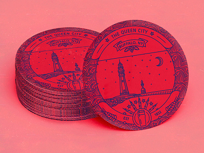 Buffalo Beer Coaster Lighthouse