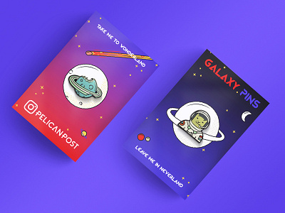Cosmic Candy & Catstronaut astronaut candy cat cosmic enamel pin enamelpin galaxy planet space