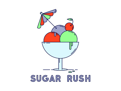 Sugar Rush cherry ice ice cream scoop sorbet sugar summer umbrella