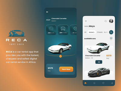 RECA Rent Cars App