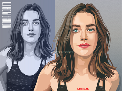 Victoria Pedretti Portrait adobe illustrator bend neck lady design haunting of hill house illustration movie neill netflix pedretti tv series vector victoria victoria pedretti