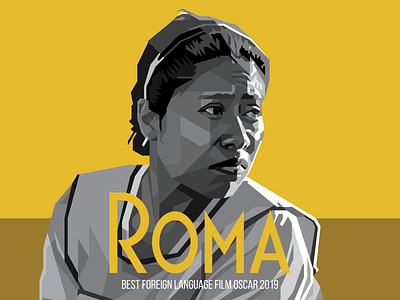 Roma film illustration movie oscar roma vector