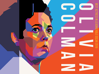 Olivia Colman adobe illustrator design favourite film illustration movie olivia oscar vector