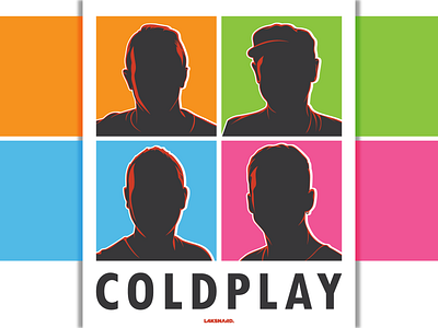 Coldplay Silhouette adobe illustrator chris martin cold play coldplay design fix you illustration rock silhouette vector