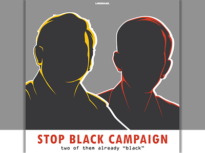 Stop Black Campaign adobe illustrator campaign campaign design election election day gerindra illustration indonesia jokowi pdi prabowo president silhoutte vector