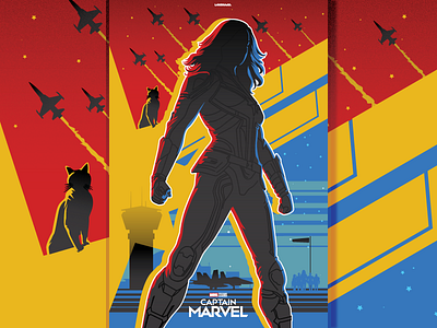 Captain Marvel adobe illustrator design film illustration marvel marvel cinematic universe marvel comics mcu movie vector