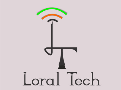 Loral Technology branding desain indonesia designer logo technology typography design