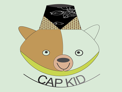 Kid indonesia cap branding desain kid logo typographic typography design