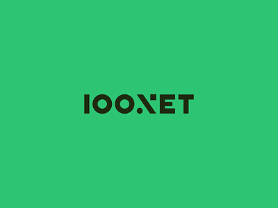 100%NET concept design identity logo typography