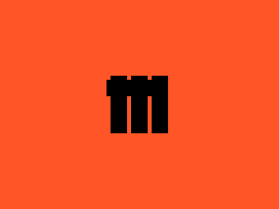 M + 111 + hedge concept logo logotype monogram type