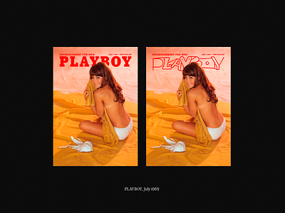 PLAYBOY cover concept design handmade handtype illustration new type typography