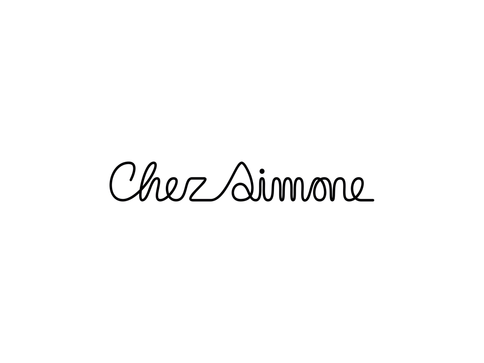 Chez Simone animation concept design handmade handtype identity lettering logo type typography