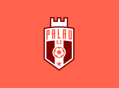 PALAU S.C concept crest design football identity logo type typography