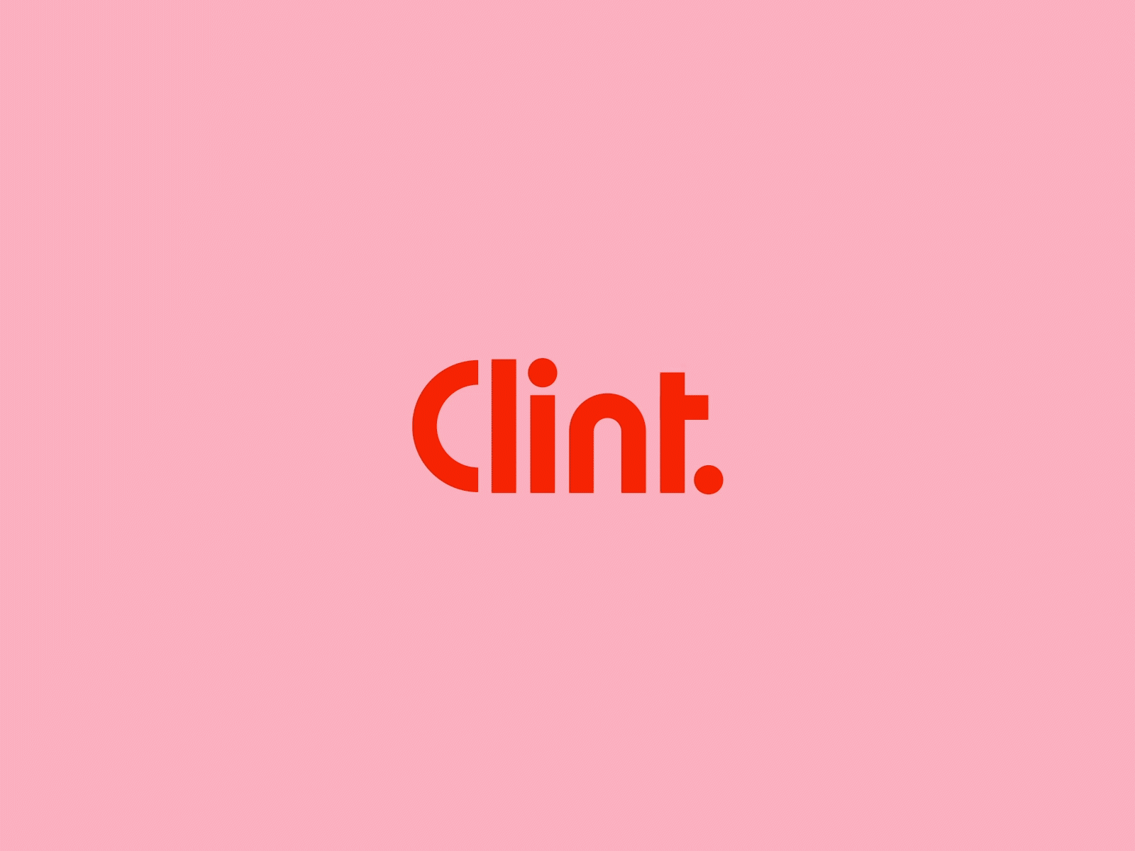 Clint animation brand branding concept design identity logo new type typography