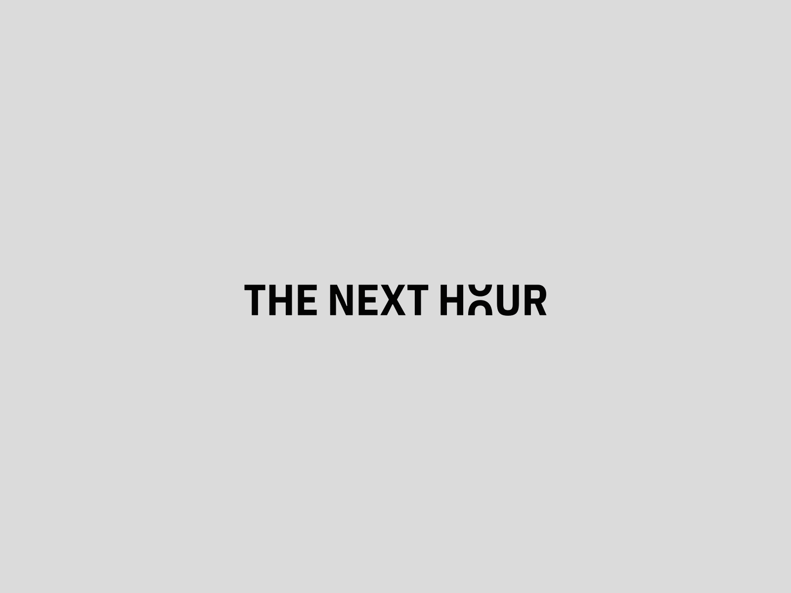 The Next Hour animation brand branding concept design identity logo logotype type typography