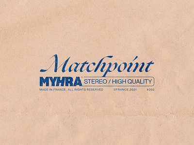 Matchpoint brand concept design logo logotype music song type typography