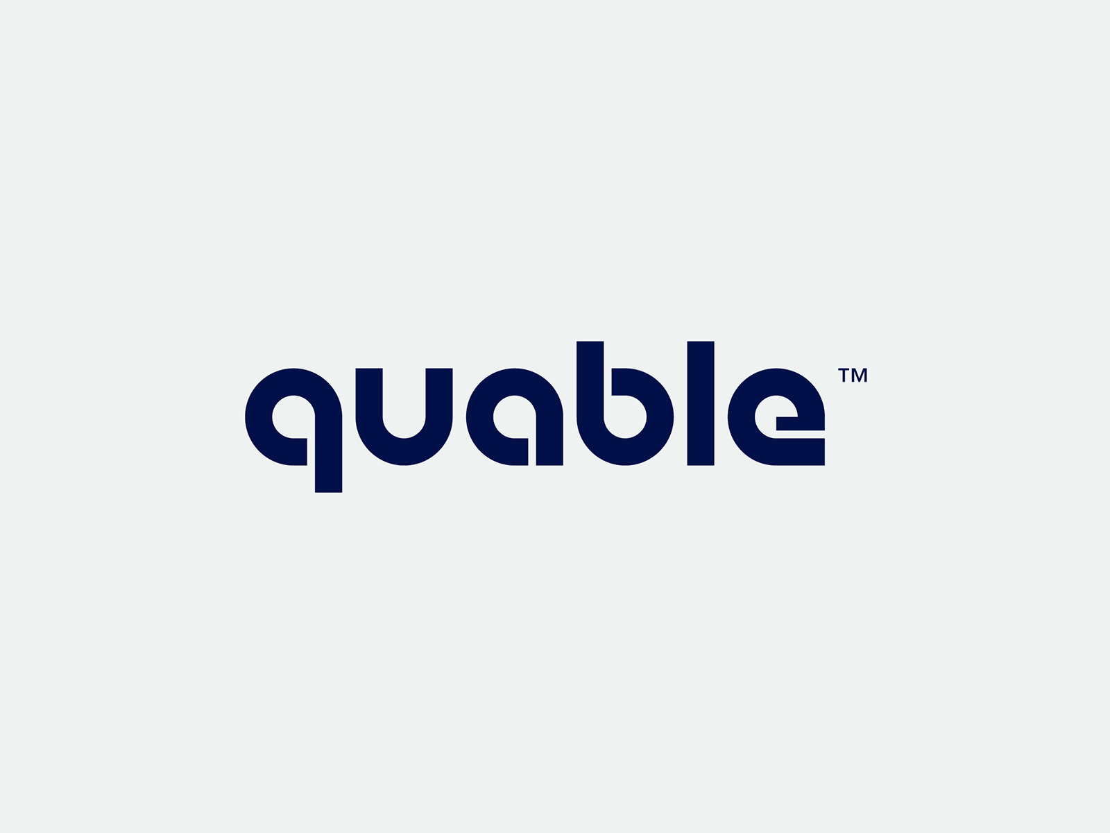 Quable types branding concept design identity logo type typography
