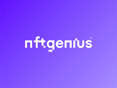 NFT Genius branding concept design identity logo logotype type typography