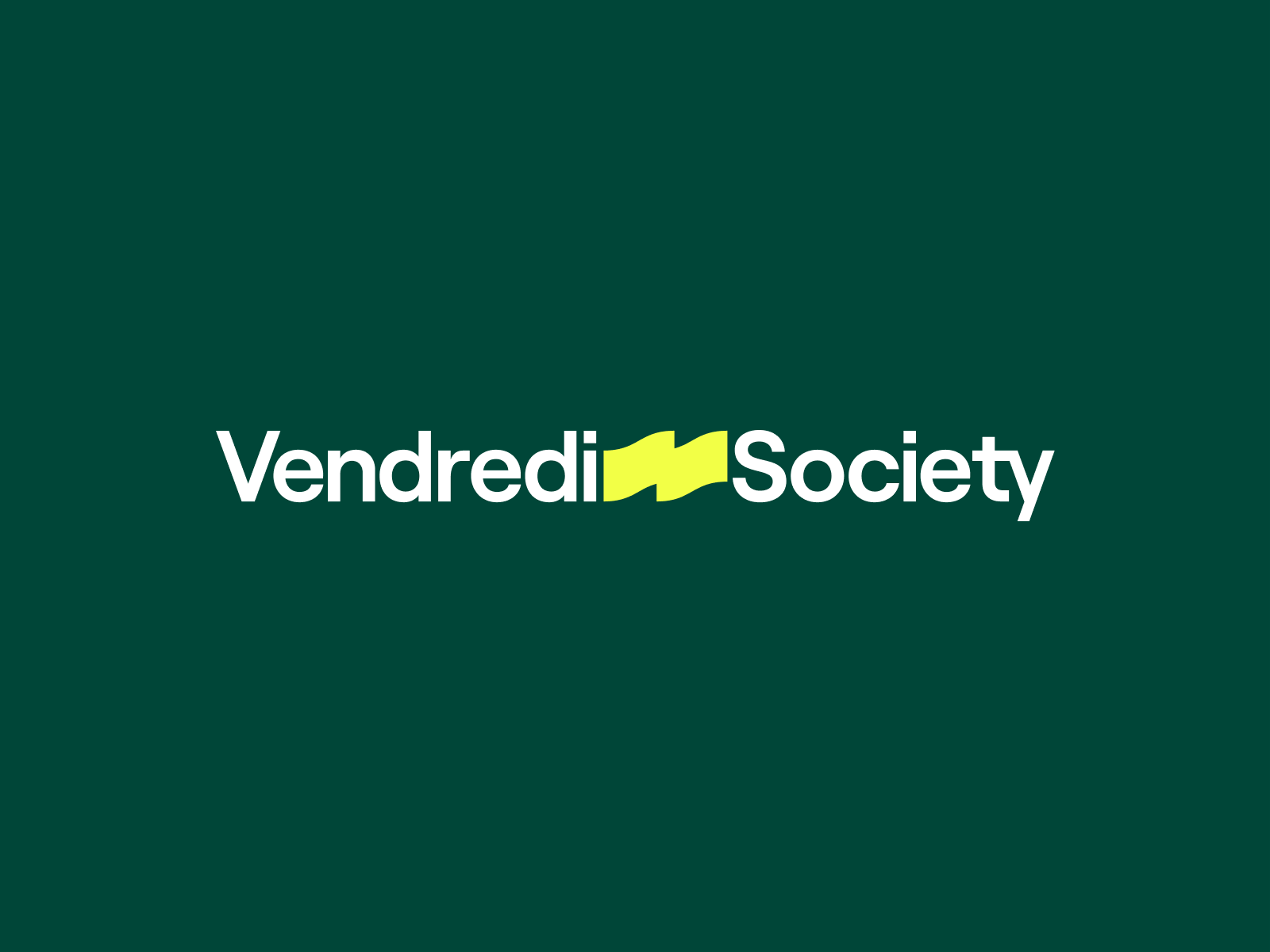 VendrediSociety branding concept design identity logo logotype type typography