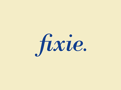 fixie identity fixie identity logo new type