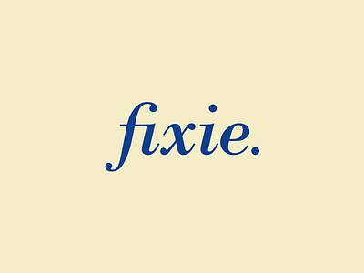 fixie identity fixie identity logo new type