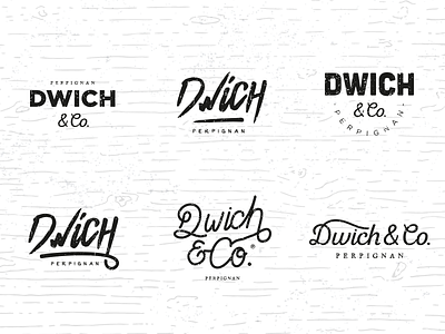 Dwich&Co. concepts brand branding dwich food hand logo logotype mark new sandwich type typography