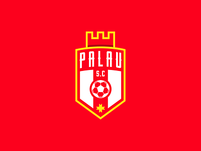 S.C PALAU concept design football identity logo logotype