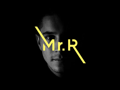 Mr.R logo brand dj identity logo logotype music new type