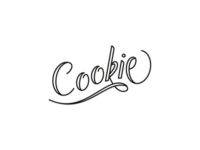 Cookie handmade handtype lettering logo type