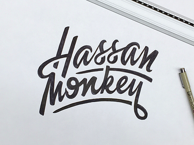 Hassan Monkey handlettering handmade hassanmonkey lettering logo music type typography