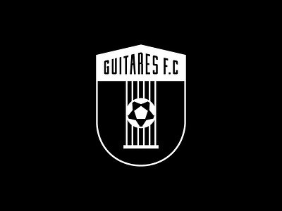 GUITARES F.C club football logo logotype team type typography