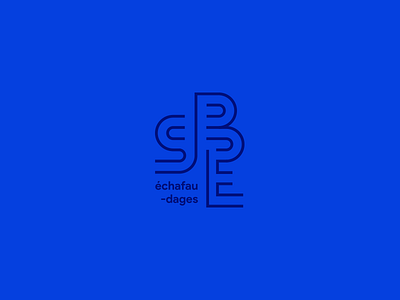 SBE concept logo monogram type typography