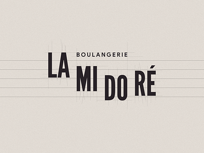 LA MI DO RÉ brand branding identity logo type typography