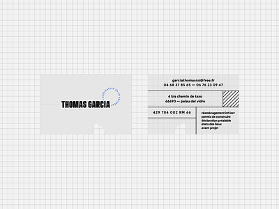 THOMAS GARCIA branding card identity type typography